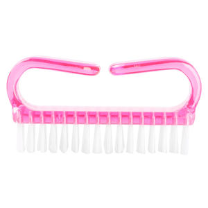 Venta al por mayor de fábrica: Cepillos de uñas de plástico suave con diseño de cuerno de carnero, forma plana, para limpieza y cuidado de uñas. - Product Image 4