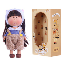 Poupée en vinyle mignonne de 24 cm, style Cabbage Patch, vêtements doux faits à la main, adorable jouet pour filles, cadeau pour la décoration de la maison