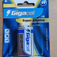 Baterai Super Alkaline Ukuran 6LR61 Baterai 9V untuk Interkom Nirkabel/Mikrofon Nirkabel/Radio