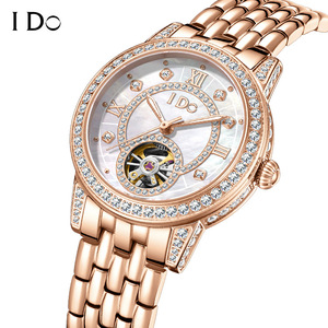 Reloj de pulsera para mujer, automático, mecánico, resistente al agua, con esqueleto, venta al por mayor - Product Image 5