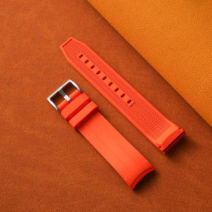 Best-seller Bracelets de montre en caoutchouc FKM Tropical Premium <span class=keywords><strong>Bracelet</strong></span> de remplacement en caoutchouc fluoré de plongée à bout incurvé pour montres Tisot - Product Image 6