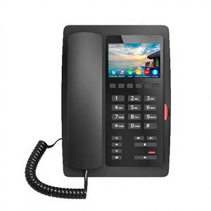 Téléphone IP Wi-Fi H5W pour hôtel, écran couleur 3,5 pouces, vidéo H.264, chargement USB, 6 touches de numérotation rapide, PoE, SIP, <span class=keywords><strong>VoIP</strong></span>, téléphone de bureau pour l'hôtellerie - Product Image 1