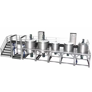 Reattore Miscelatore Chimico da 3000L con Agitatore Riscaldante e Omogeneizzatore, Capacità 5000 Litri, 10 Tonnellate, 3 Strati, 2 Rivestimenti per Cosmetici - Product Image 3