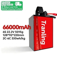 Batterie Lipo HV haute densité 66Ah 66000mAh 6S 12S 16S pour avion, Pack de batteries Lithium-Ion 6S 12S 14S 18S 24S 66000L
