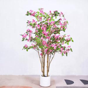 210CM-120CM Real Touch Rose Faux Soie Fleurs Artificielle <span class=keywords><strong>Bougainvillier</strong></span> Arbre <span class=keywords><strong>Pot</strong></span> pour La Maison Jardin Bureau Mariage Plante Artificielle - Product Image 5
