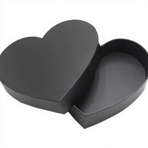 Caja de Regalo de Cartón con Forma de Corazón Vacía con Tapa, Empaque para Fresas - Product Image 1