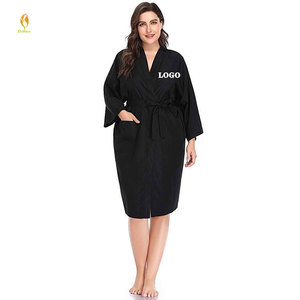 Bata de Peluquería Profesional Térmica e Impermeable para Mujer, con Logotipo Personalizado, para Cuello Alto, para Clientes de Belleza, Kimono de Peluquería, Spa, Salón - Product Image 1