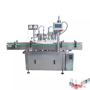 Glass Brush Bottle UV Glue Remover Gel Nail Polish Filling Capping Machine Automatic Plastic Portable Glass Edging Machine