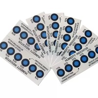 Cartes indicatrices d'humidité PCB bleues personnalisables, réutilisables, écologiques, sans cobalt, sans halogène, à 3/6/9 points, pour appareils photo et électroménager