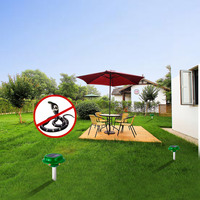 2024 pointes dans le jardin X-PEST répulsif de serpent solaire vibrant fort conduisent efficacement les campagnols serpents éloignés répulsif de taupe de serpents
