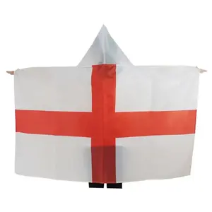 Grosir jenis poliester yang berbeda semua penggemar sepak bola nasional Inggris bendera jubah 3X5 Ft tubuh bendera