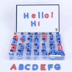 Jouets magnétiques pour enfants de <span class=keywords><strong>3</strong></span> ans et plus, lettres et chiffres magnétiques pour l'apprentissage, mousse eva lettre réfrigérateur aimant bricolage jouet éducatif - Product Image 2