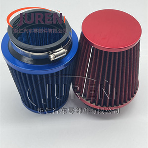 Filtre à air de voiture Juren 76 mm universel, type champignon, à pince, noir, rouge, bleu, couleurs personnalisées - Product Image 4