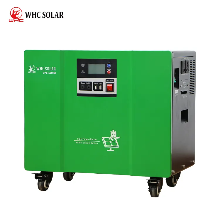 WHC SOLAR Off Grid generatore di energia solare 5000 watt 5KW generatore di energia solare centrale elettrica portatile