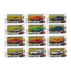 Veicolo Giocattolo a Frizione 1:87, Auto Giocattolo in Lega, 60 Pezzi Modellini Auto Die Cast, Giocattolo per Ragazzi da <span class=keywords><strong>Collezione</strong></span> - Product Image 2