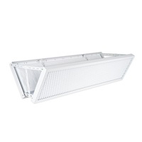 Éclairage LED anti-éblouissement pour terrain de badminton, grille en nid d'abeille, 80W, type bande longue intérieure, lampe suspendue sans ombre pour l'éclairage des terrains