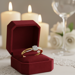 Anillo de Compromiso Clásico con Diamantes Naturales de 0.50TCW, Oro Amarillo de 14K, Color G-H, Claridad I, para Mujeres y Niñas - Product Image 3