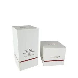 Rose Goud Hot Stamping Met Afdrukken Gerecycled Doos Werken Thuis Verpakking Producten Parfum Gift Cosmetica Pakket Box