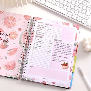 <strong>Large</strong> Hardcover Recipe <strong>Book</strong> with Pocket and Food Stickers for Cooking Lovers and DIY Meal Planners to Compile <strong>Family</strong> Recipes - Product Image 2
