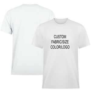 Promotional Casual Jersey Polyester Breathable Quick Dry T-Shirts Wholesale Customize Blank Bulk Adult Men's Advertising Gifts