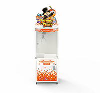Machine à griffes d'arcade commerciale en plastique à monnayeur pour enfants, avec fonction de capture de cadeaux en anglais