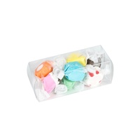 Emballage de boîte pliante en plastique transparent pour bonbon cadeau de mariage
