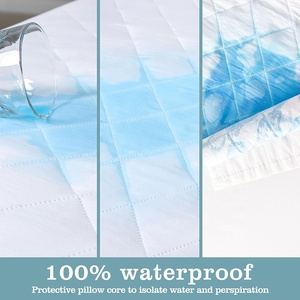 Pelindung kasur isolasi kencing kustom grosir penutup tempat tidur kasur pelindung penggunaan rumah tahan air gaya polos - Product Image 3