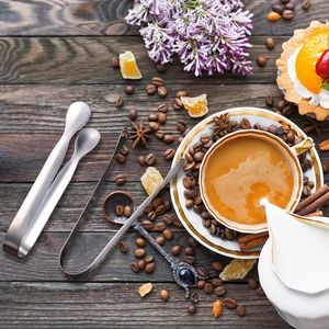 Edelstahl Eis zucker würfel Zange für <span class=keywords><strong>Mini</strong></span> Servier zange für Tea Party Coffee Bar (7 Stück) - Product Image 6