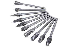 10pcs Set 1/8&quot; 3mm*6mm For Wood <strong>Carving</strong> Metal Working Abrasive <strong>Tool</strong> Doubl Cut Tungsten Carbide Burr Set - Product Image 2