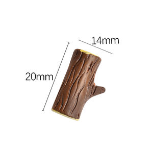 Miniatura de Resina de Tronco de Árbol de Ébano para Manualidades, Decoración de Escenas en Miniatura, Madera - Product Image 5