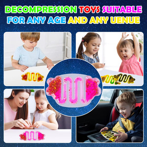 Juguete Sensorial de Clasificación de Colores para Niños, para el Desarrollo Cognitivo y la Relajación, Tubo de Compresión para Aliviar el Estrés, Regalos para Fiestas Sensoriales - Product Image 4