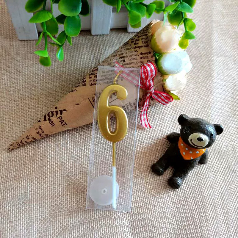 Large Gold Number 6