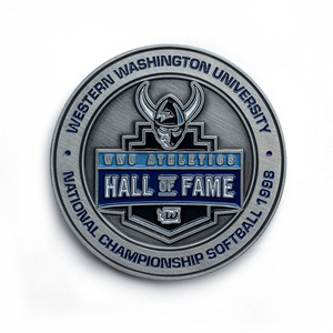 Pièce de monnaie personnalisée ronde pour <span class=keywords><strong>Hall</strong></span> d'honneur sportif, finition peinture au four, options de personnalisation pour le branding - Product Image 1