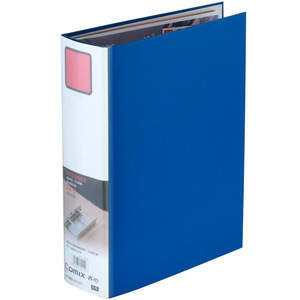 Comix A19 <b>A4</b> 3 Inch Plastic Folder With Metal Clips Blue Opaque <b>Lamination</b> Printing - Product Image 1