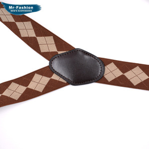 Matrimonio colore vivido tutore regolabile forte Clip fascia elastica bretella da uomo in tinta unita <span class=keywords><strong>con</strong></span> Set di papillon in tessuto - Product Image 3