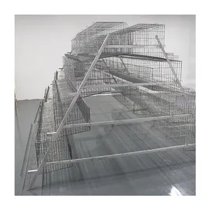 A-type Wire Mesh Cage For Laying Hens With Fully Automatic Operation Convenient For Farm Use