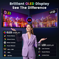 Layar Laptop OLED 14 Inci Grosir, Ekstender Layar dengan Baterai Internal, 1200P, Monitor Ganda Portabel, Pasokan Massal Pabrik OEM