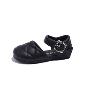 Spring New Style Girls PU Leather <strong>Shoes</strong> Soft Sole Princess Fashion Shallow Mouth Hook and Loop <strong>Shoes</strong> - Product Image 5