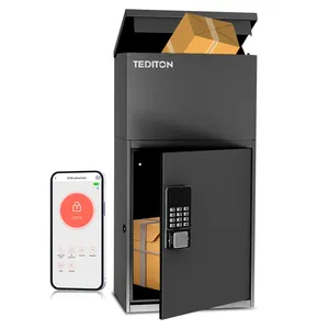 Tediton – boîte aux lettres murale moderne, étanche, pour l'extérieur, avec application - Product Image 1