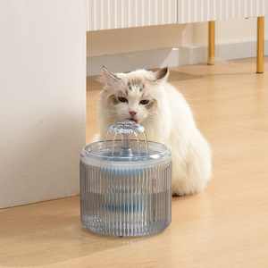 Fontaine à eau pour animaux de compagnie en verre, manuelle, pour chat et chien, avec filtre automatique, eau circulante, non électrique, capacité 2L - Product Image 3