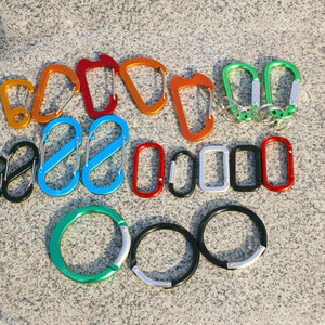 high quality wholesale alloy aluminum multifunctional small colorful mini carabiner not for climbing