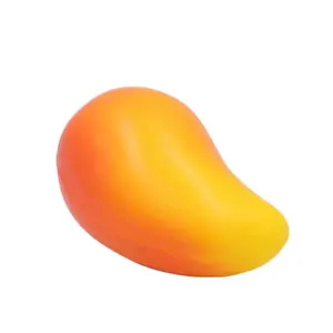 High Quality Custom Logo Pu Foam Mango Stress Ball Simulation Fruit Stress Ball Promotional Toys