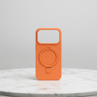 Étui en silicone liquide magnétique avec béquille 360° °   Coque de protection intégrale avec support pour recharge sans fil pour iPhone 17 Pro