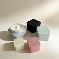 Pot en plastique PP de couleur mate pour crème pour le visage, avec couvercle à visser, anti-fuite, récipient cosmétique vide pour l'emballage des soins de la peau