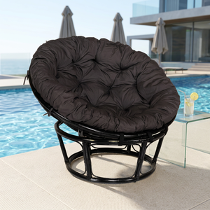 Papasan Chair Rattan Comfortable Cozy Chair for <b>Outdoor</b> Garden or Living Room Relaxing Seating for home furniture - Product Image 1