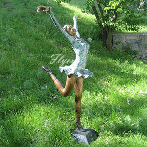 Décoration de jardin en plein air, chair, danseuse en Bronze, Statue de fille nue, Art de danse, Statue de Ballet, danseuse en Bronze, Statue de ballerine fille - Product Image 4