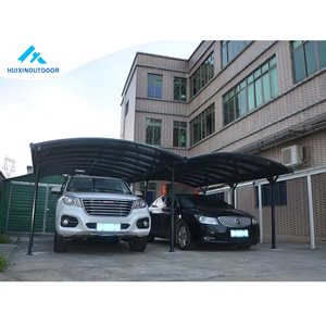 Nouveau style de <span class=keywords><strong>garage</strong></span> préfabriqué en acier portable de type allemand, abri pour 2 voitures en tôle - Product Image 4