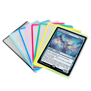 Fundas Protectoras para Tarjetas QY YY, Tamaño Estándar, Transparentes, Suaves, para Tarjetas Coleccionables TCG, Tarjetas Deportivas, Logotipo Personalizado, Venta al por Mayor - Product Image 2