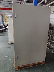 Caja de armario eléctrico, caja de acero grande IP55, resistente al agua, puerta única/doble, armario de metal eléctrico de pie - Product Image 4