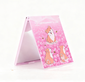 Giá Rẻ Nhựa Gương Tùy Chỉnh Abs Chất Liệu Hình Chữ Nhật Gấp Xách Tay Trang Điểm Gương Cho Sinh Viên Ký Túc Xá Sử Dụng Cầm Tay - Product Image 5